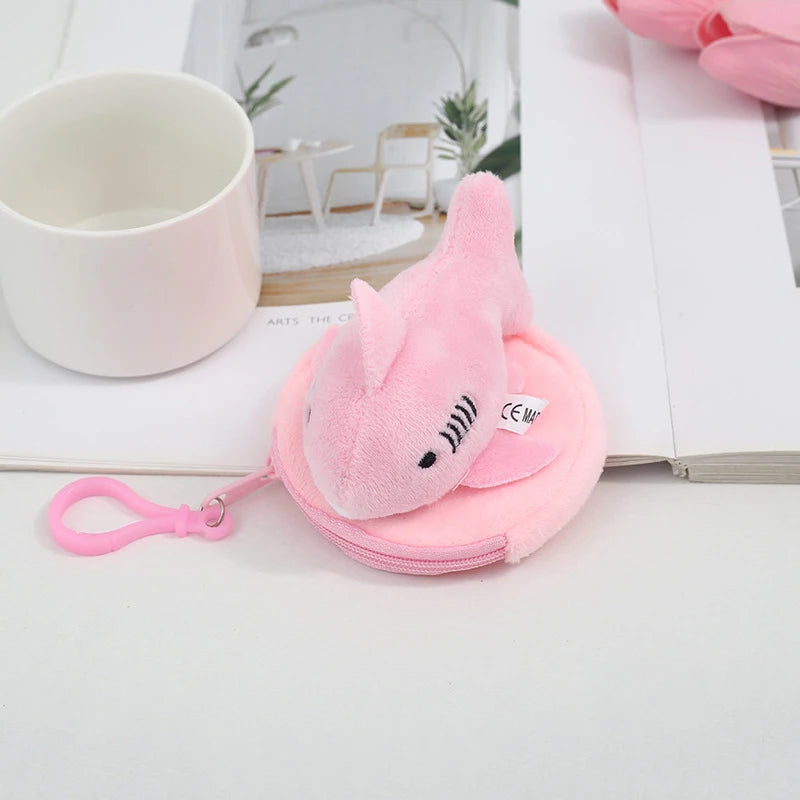 Cute Cartoon Creative Capybara Plush Coin Purse Zipper Purse Keychain Small Headphone Lipstick Bag Mini Wallet Money Bag Gifts