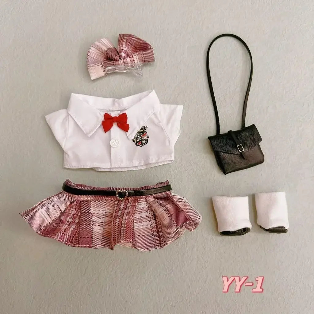 20Cm cotton doll clothes college style suit for or Nommi doll rechange cute baby clothes skirt (no doll)