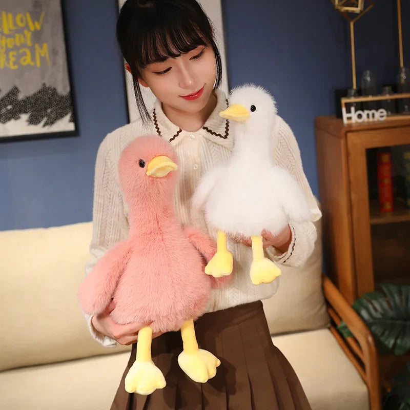 34/45cm Kawaii Lifelike Call Duck Plush Toy Realistic Cute Colour Duck Stuffed Animal Toy Gift For Kids Pets Simulated Duck Gift