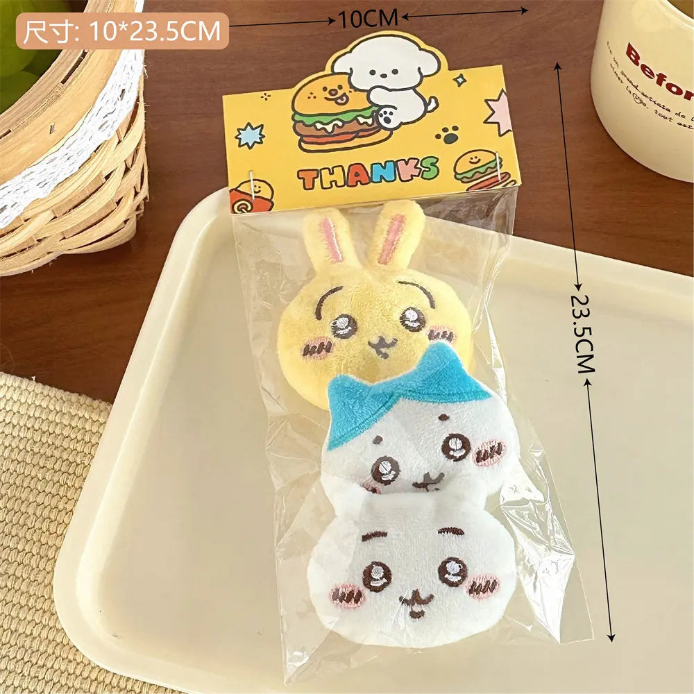 Cute Chiikawa Cartoon Plush Brooch Girl Backpack Decoration Bag Pendant Accessories Doll Scarf Clothing Pin Children Gift