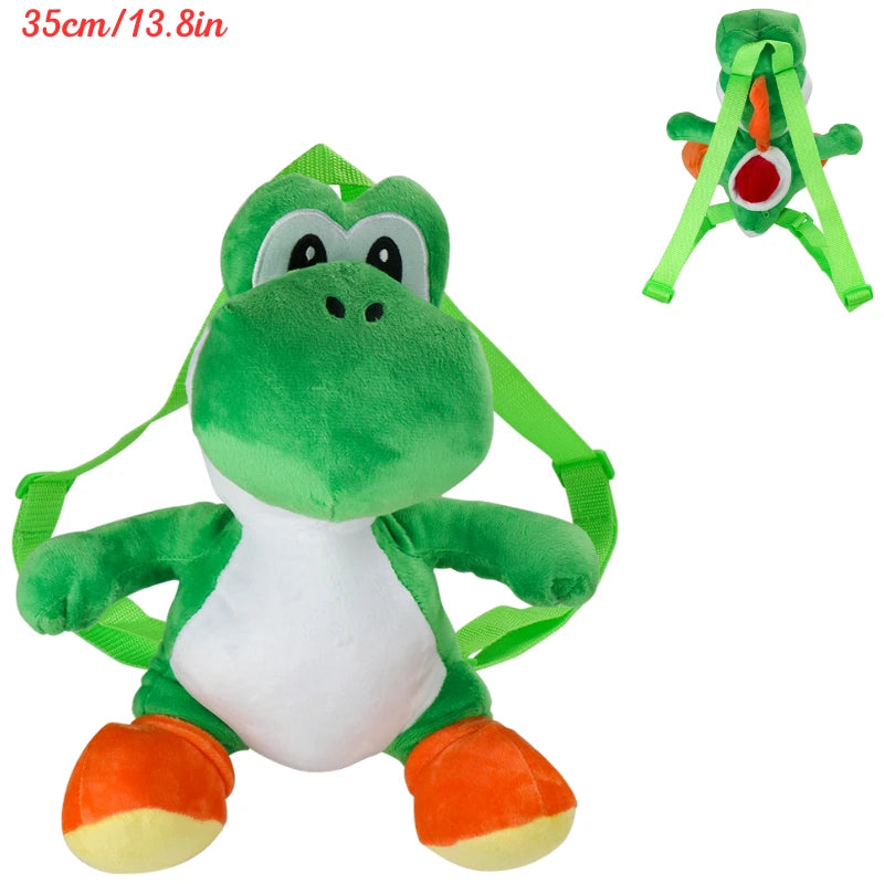 Kawaii Mario Koopa Troopa Paratroopa Yoshi Plush Toys Backpack Anime Morton Iggy Larry Lemmy Peluche Dolls School Bags Gift Kids