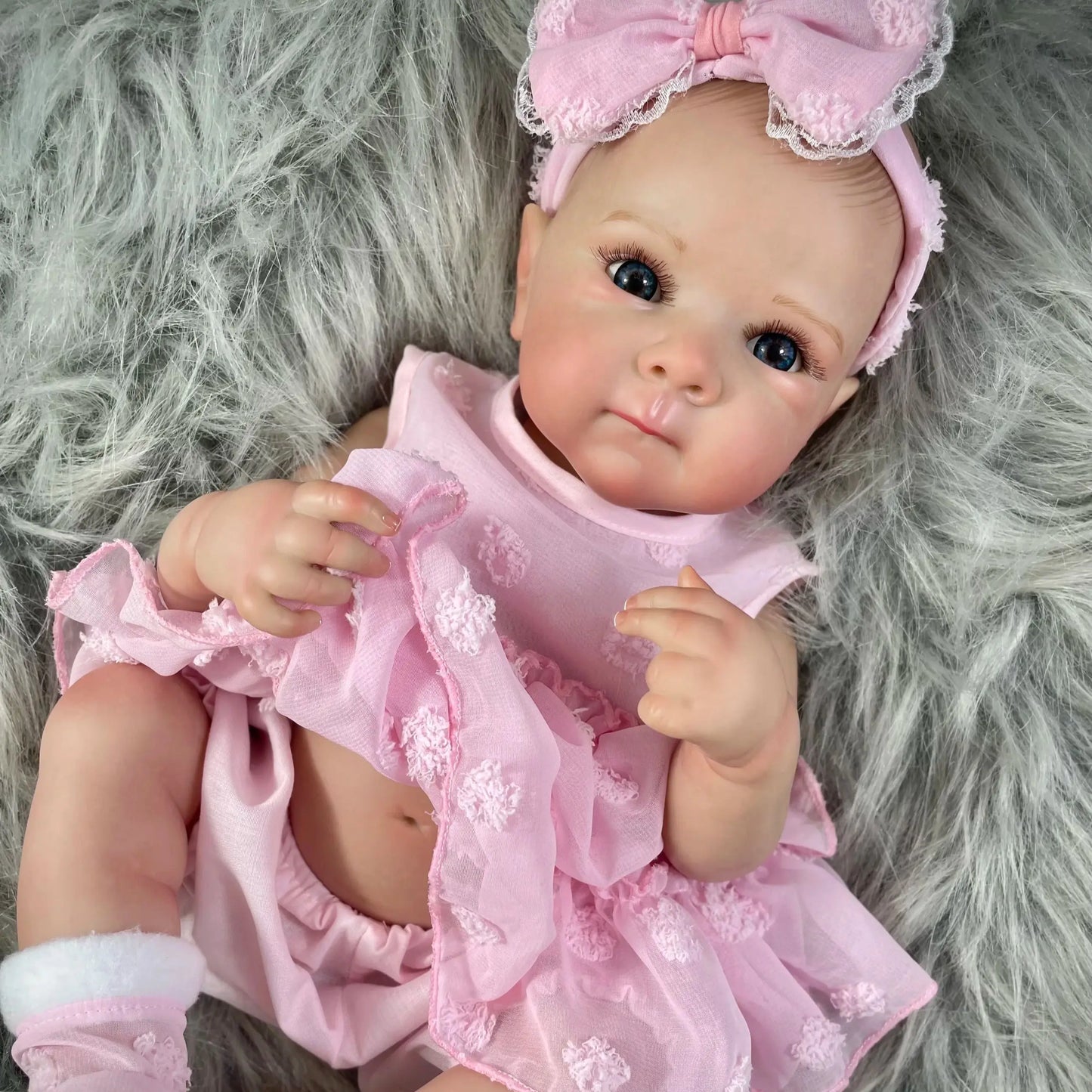 MRB 18 Inch Bettie Full Body Silicone Vinyl Girl Washable Reborn Baby Doll With Painted Lifelike Hair Bebe Reborn Christmas Toys