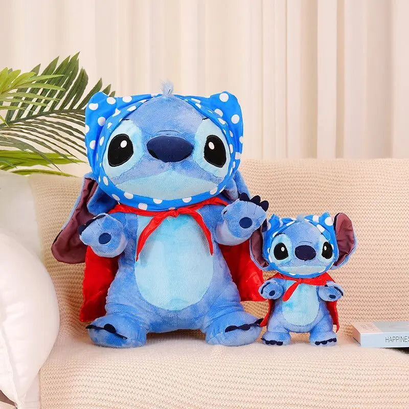 25/50cm Disney Stitch Pajamas Cloak Series Kawaii Plush Doll Toys Soft Stuffed Toy Sofa Back Cushion Children Christmas Gifts