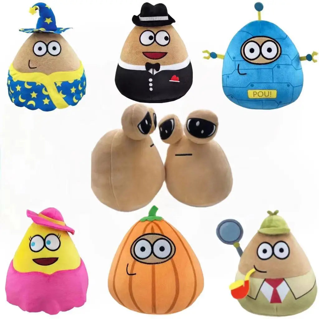 New hot My Pet Alien Pou Plush Toys Anime Game The Maw Pou Doll Kawaii Cartoon Soft Stuffed Pillow Children Birthday Xmas Gif