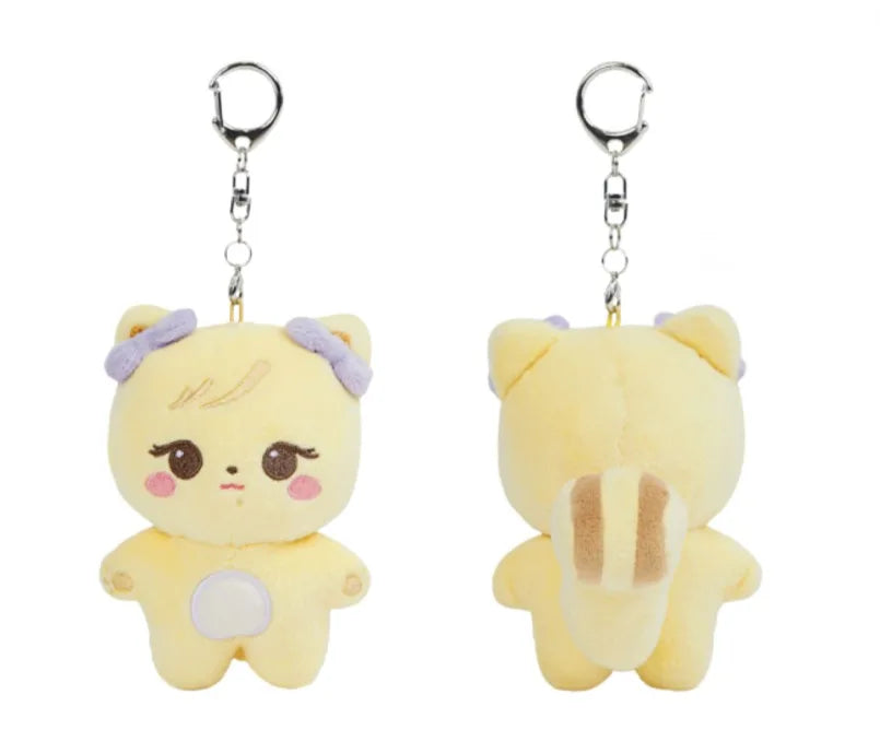 Kpop Cartoon Soobin YEONJUN Same Plush Keyrings Q Styles Mini BEOMGYU TAEHYUN Keychains Key Rings Bag Pendants Accessories