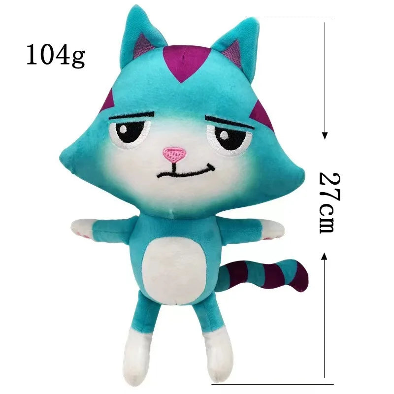 Kawaii Gabby Dollhouse Plush Toy Mercat Cartoon Stuffed Animals Smiling Cat Car Cat Hug Gaby Girls Dolls Birthday Xmas Gifts