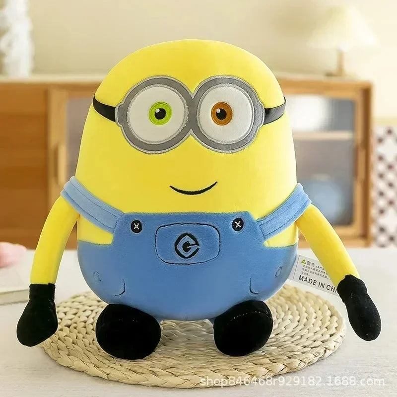 2024 Hot Cute Minions Movie Characters Yellow Plush Toys Bob Stuart In Jeans Soft Toys Dolls & Hobbies Christmas Birthday Gifts