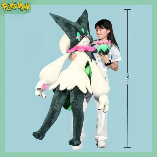 170cm Super Big Size Pokemon Anime Plush Meowscarada Plushie Anime Animals Capacity Plush Kawaii Peripheral Doll Plush Toys Gift