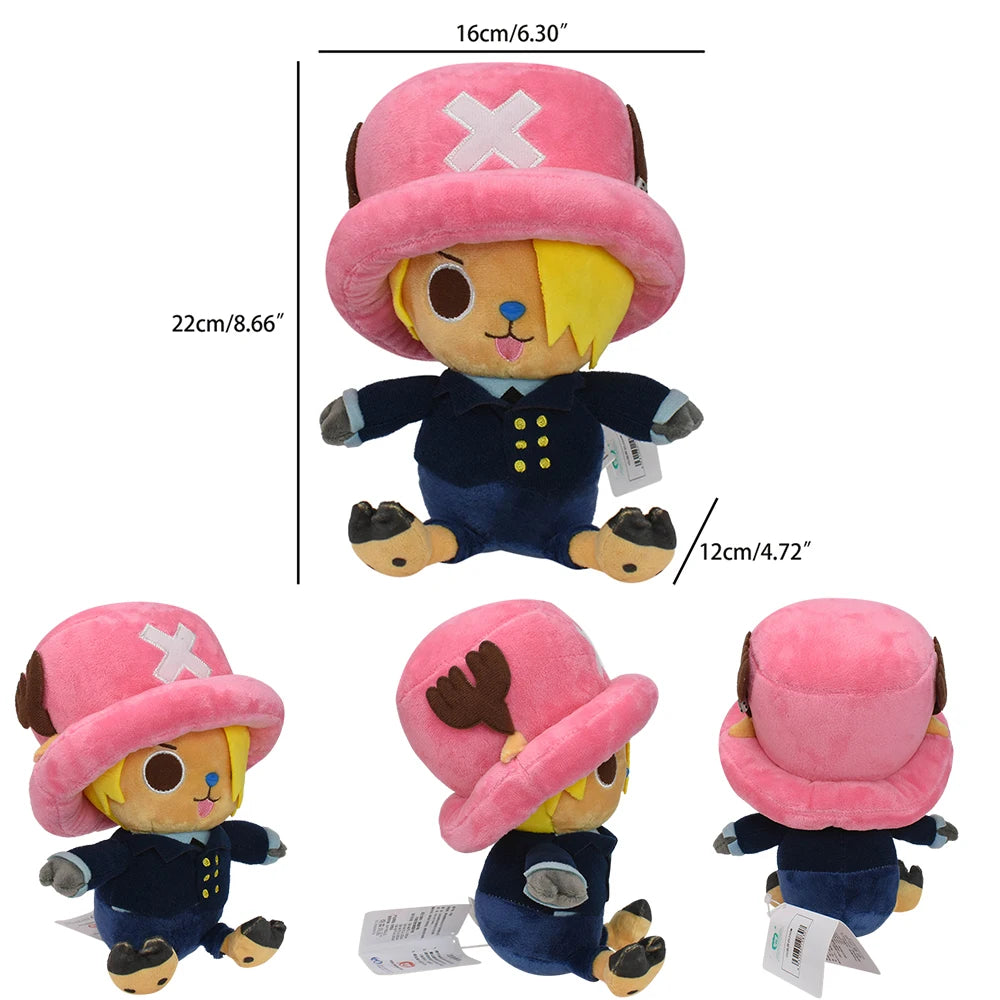 41Styles One Piece Kawaii Luffy Roronoa Zoro Tony Tony Chopper Laboon Merry Plush Toy Anime Stuffed Doll Keychain Christmas Gift