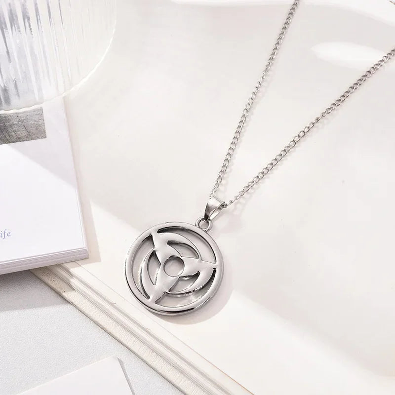 Anime Naruto Necklace Kakashi Kunai Zumaki Shuriken Action Doll Accessories Metal Alloy Pendant Cosplay Cartoon Collection Toy