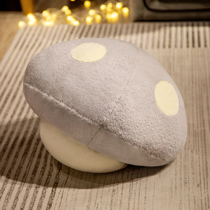 Stuffed Mushroom Head Pillow Sofa Decor Cushion Plush Toy Creative Plants Toy Children's Plushie Doll kawaii Gift for Kids Baby