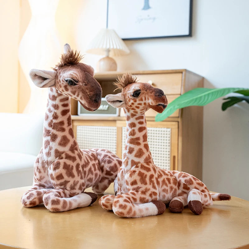 25/30cm Plush Pillow Stuffed Doll Lovely Real Life Giraffe Christmas Gift Kawaii Room Decoration Big Size