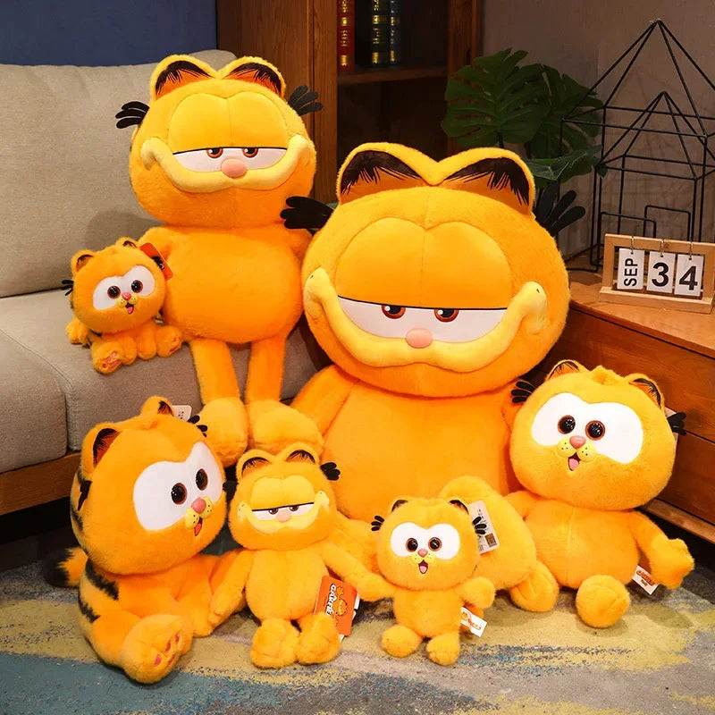 Garfield Plush Lazy Cat Stuffed Doll Anime Kitty Toys Bag Pendant Cute backpack Decor Keychain Xmas Birthday Gifts For Kids