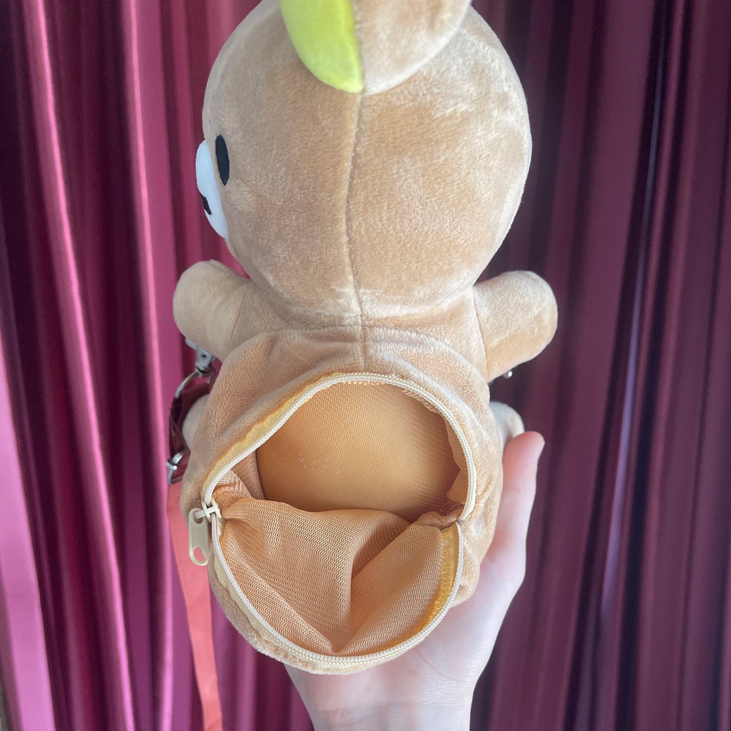 22x14CM Rilakkuma Backpack Plush Stuffed Messenger Bag Anime Kawaii Teddy Bear Toy Doll Girl Gift