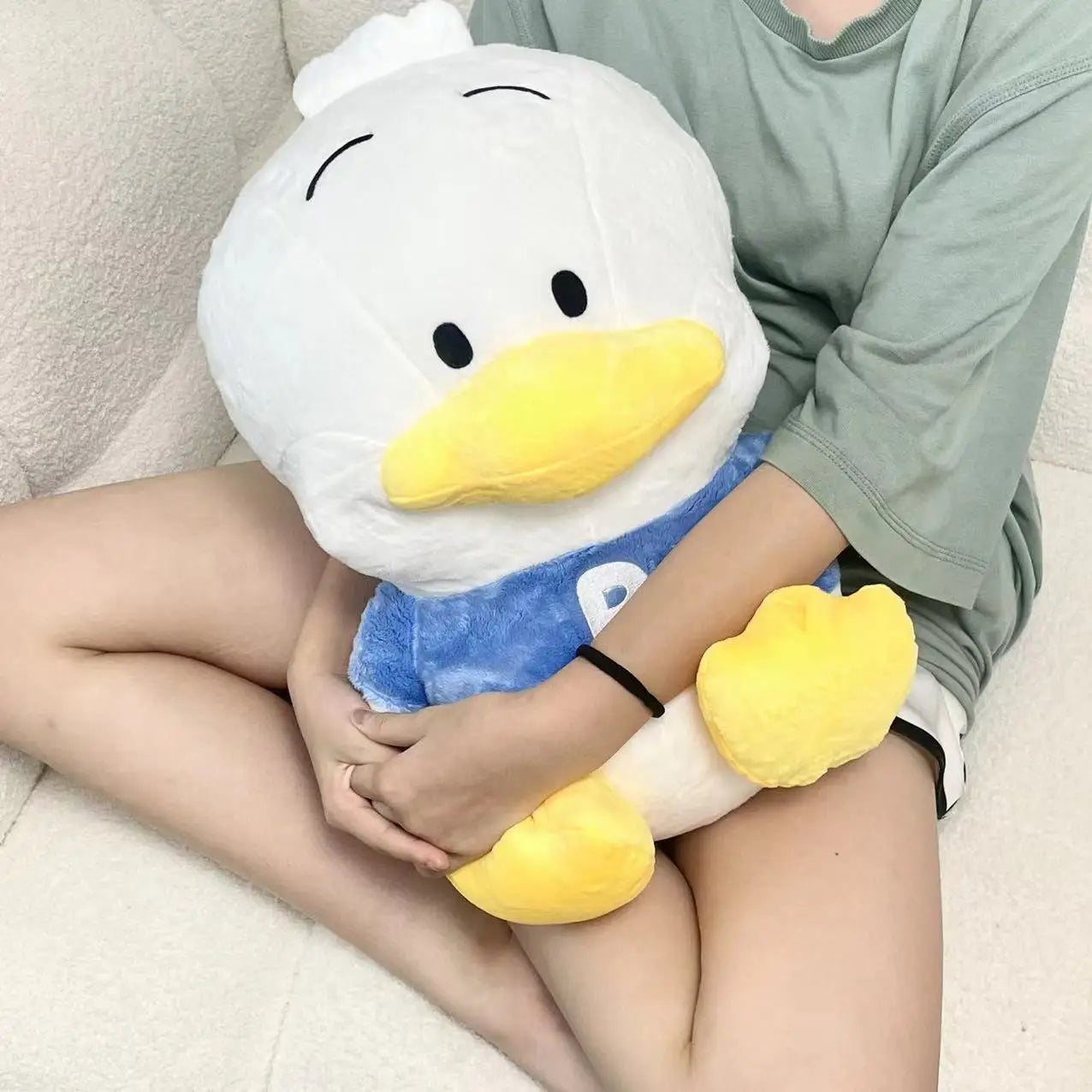 Sanrio Pekkle Plush Toys Pekkle Blanket Back Cushion Stuffed Doll Anime Duck Plushies Sanrio Doll Pillow Xmas Girl Baby Gifts