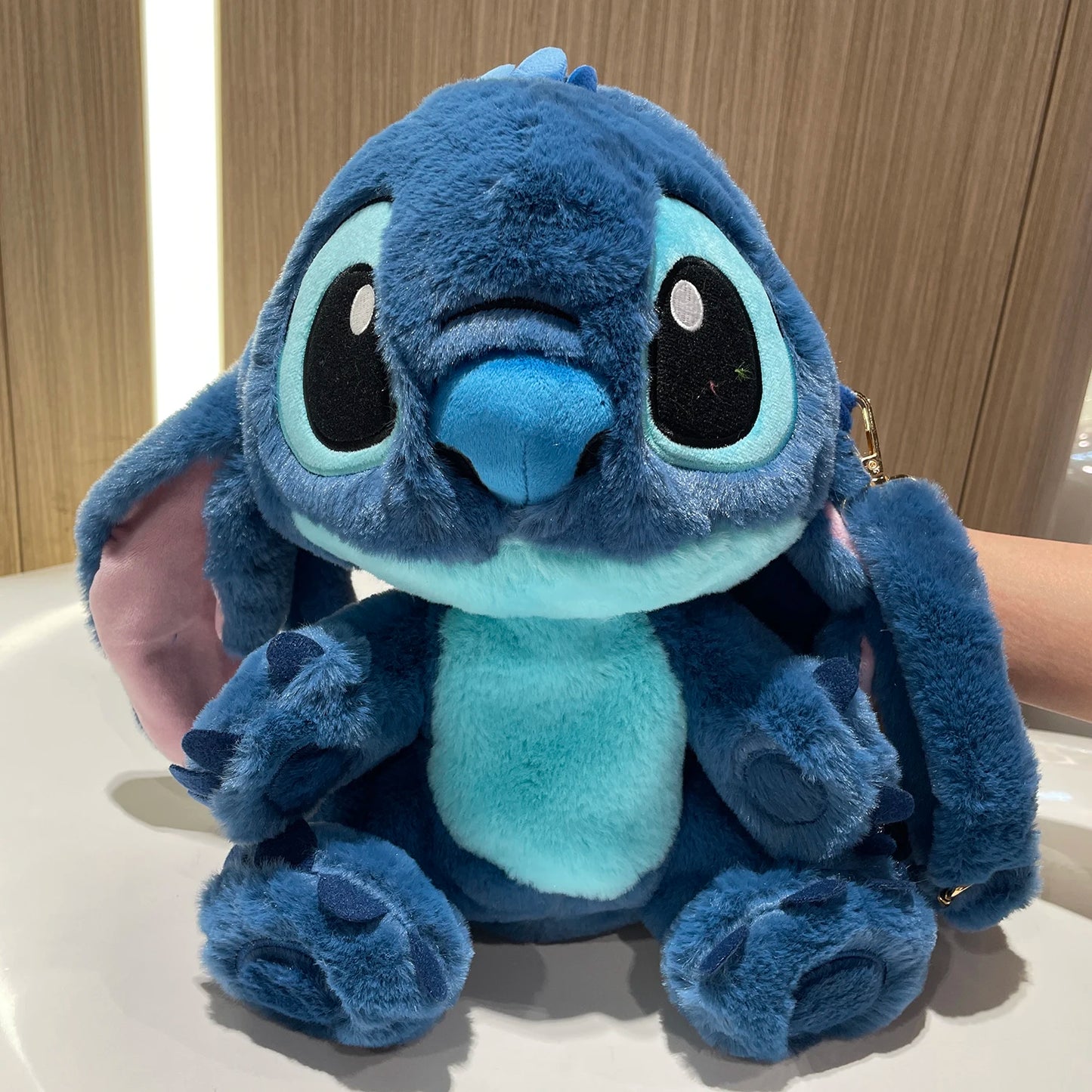 Genuine Disney 28cm Stitch Angel Stuffed Toys Cartoon&Cute Lilo & Stitch Plush Dolls Throw Pillow Doll Backpack Birthday Gift