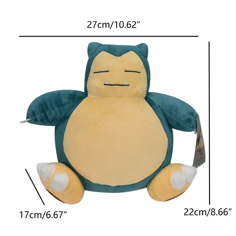 Original Snorlax Plush Toys Cartoon&Cute Stuffed Dolls Throw Pillow Birthday Gift For Kids Christmas Gifts