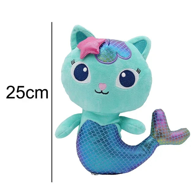 Gabby Dollhouse Plush Toy Mercat Cartoon Stuffed Animals Mermaid Car Cat Plushie Doll Kids Birthday Christams Gifts