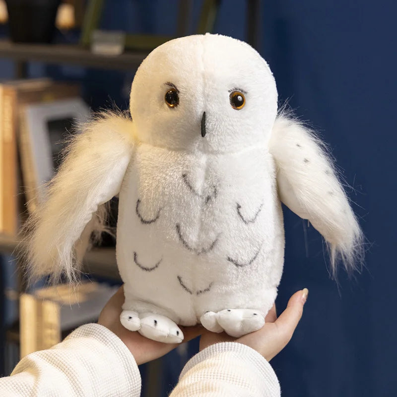 1pc Baby Plush Toy Skin-affinity Owl Plush Toy Realistic Looking Fulling Filled Animal Owl Style Baby Stuffed Toy Sleep Aid