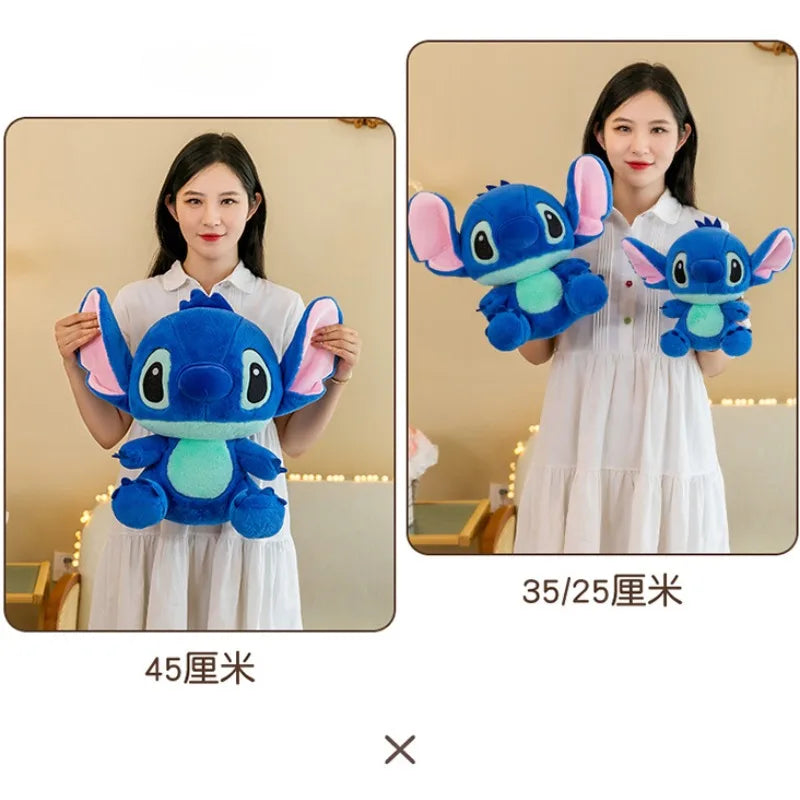 Cute Stitch Dolls Cartoon Anime Disney Plush Toys Stitch Pink Blue Plush Dolls Funny Grippers 9 Inch Event Girls Birthday Gifts