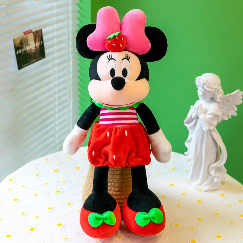 Disney Cute Plushies Mickey Minnie Doll Mickey Mouse Pillow Children's Plush Toy stuffed Big Doll Wedding Gift for Girls Kids