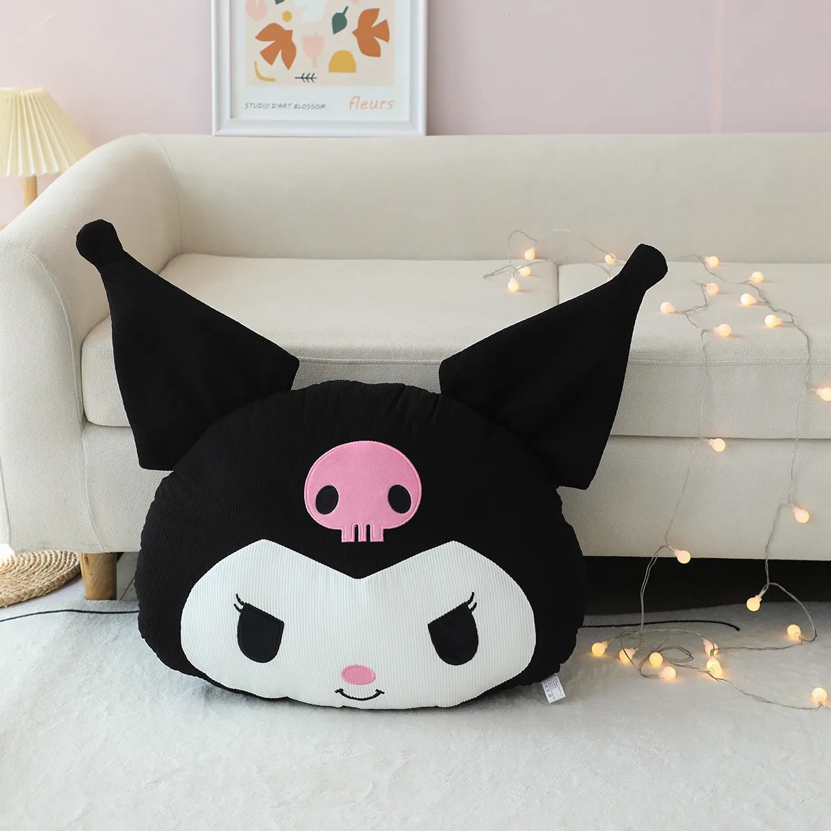 Sanrio Pom Pom Purin  Hangyodon Cinnamoroll Kuromi Tuxedo Sam Hello Kitty Plush Cushion Sofa Bedroom Home Decor Sleeping Pillow