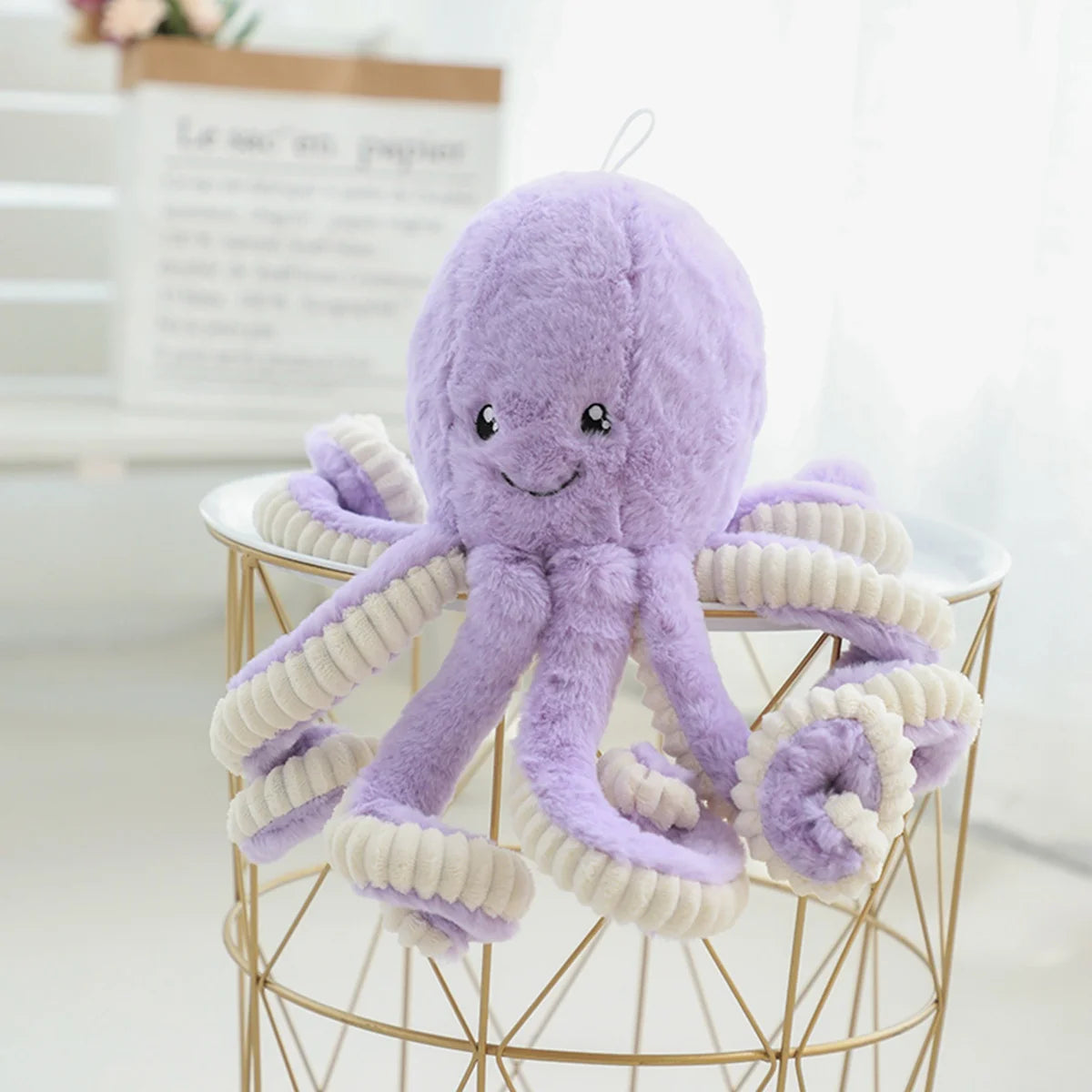 18-80CM Colorful Octopus Plush Toys Soft Stuffed Cartoon Animals Doll Cute Backpack Pendant Pillow Kids Christmas Birthday Gifts