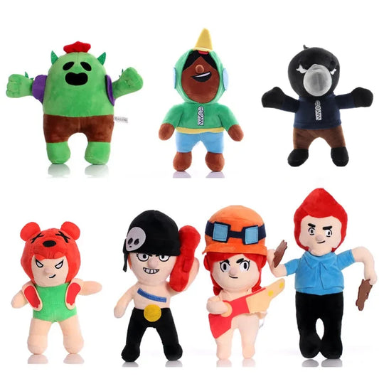 New Spike Crow Heroes Leon Plush Game Stars Hoodie Plushie Toy Dolls Kids Stuff Anime Figure Model Dolls Boy Christmas Gifts