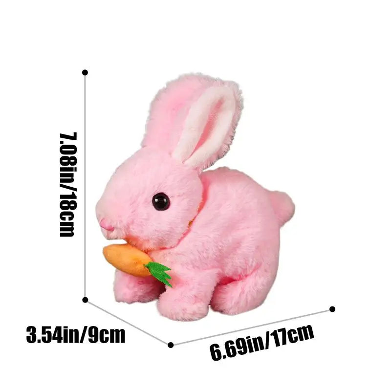 Walking Bunny Toy Interactive Electronic Pet Plush Bunny Toy With Sounds Interactive Learning Development Toy With Wiggle Ears