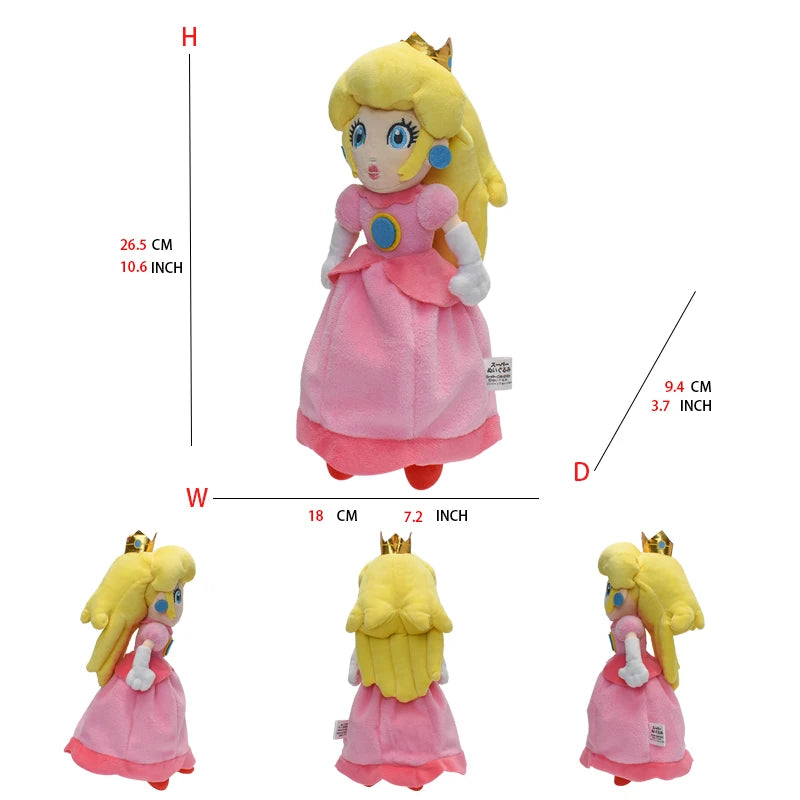 18 Styles Mario Plush Toys Peach Princess Daisy Rosalina Pauline Toadette Anime Figure Cartoon Stuffed Peluches Birthday Gift