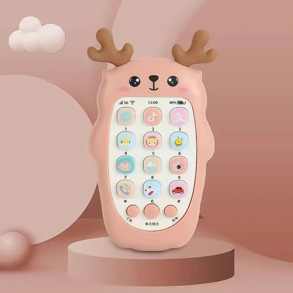 Baby Phone Toys Bilingual Telephone Teether Music Voice Toy Early Educational Learning Machine Electronic Children Gift Baby Toy