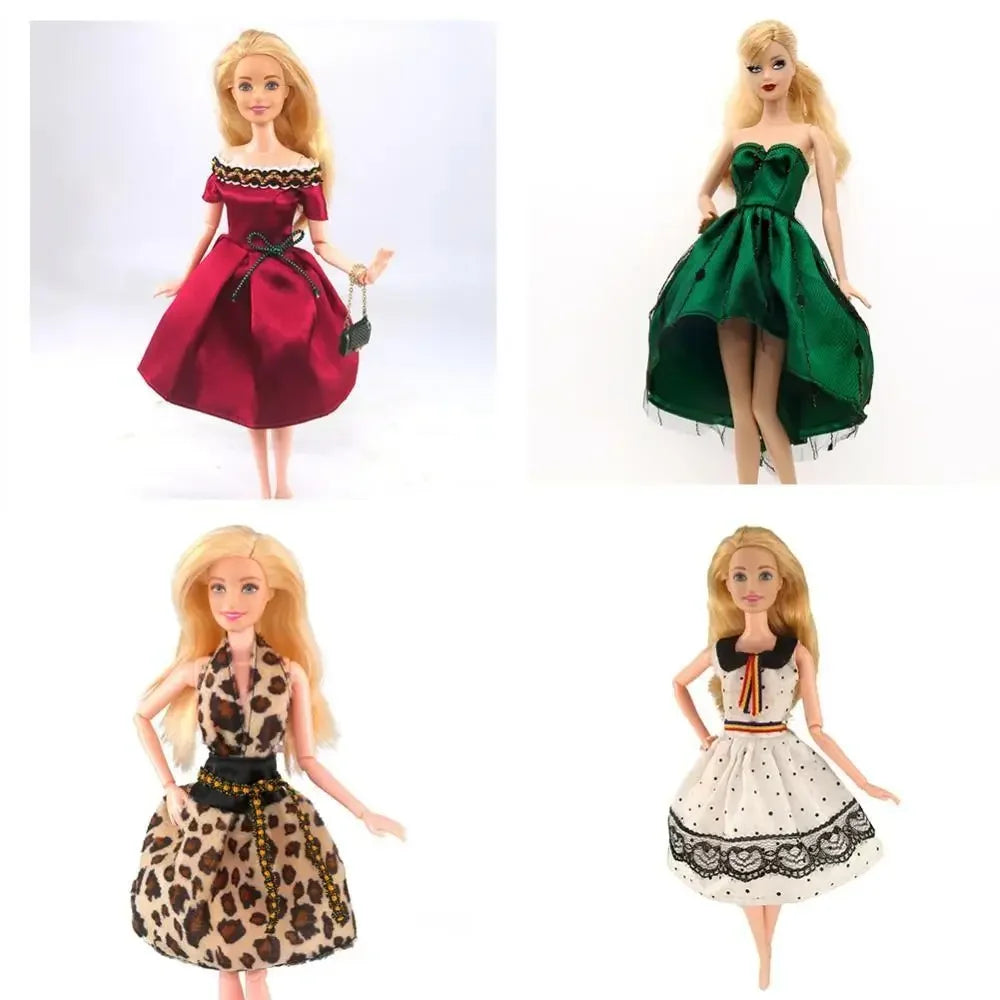 Doll Clothes Fashion Outfit Dress Compatible for 30cm Doll Accessories Christmas Birthday Toy for Girls