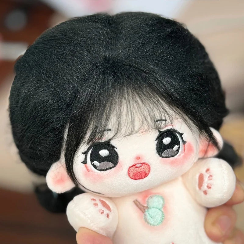 20cm Kawaii Plush Cotton Doll Idol Stuffed Super Star Figure Dolls No Attribute Fat Body Crying Doll Can Change Clothes Gift