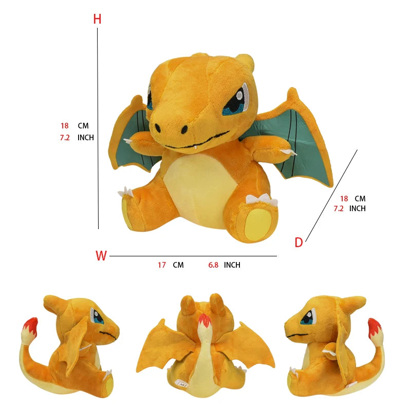 Charmander Pokemon Weighted Stuffed Plush Doll Soft Animal Hot Toys Great Halloween Gift