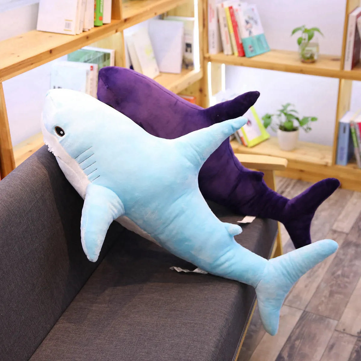 140CM Big Soft Simulation Cute Shark Plush - Plushy Mart