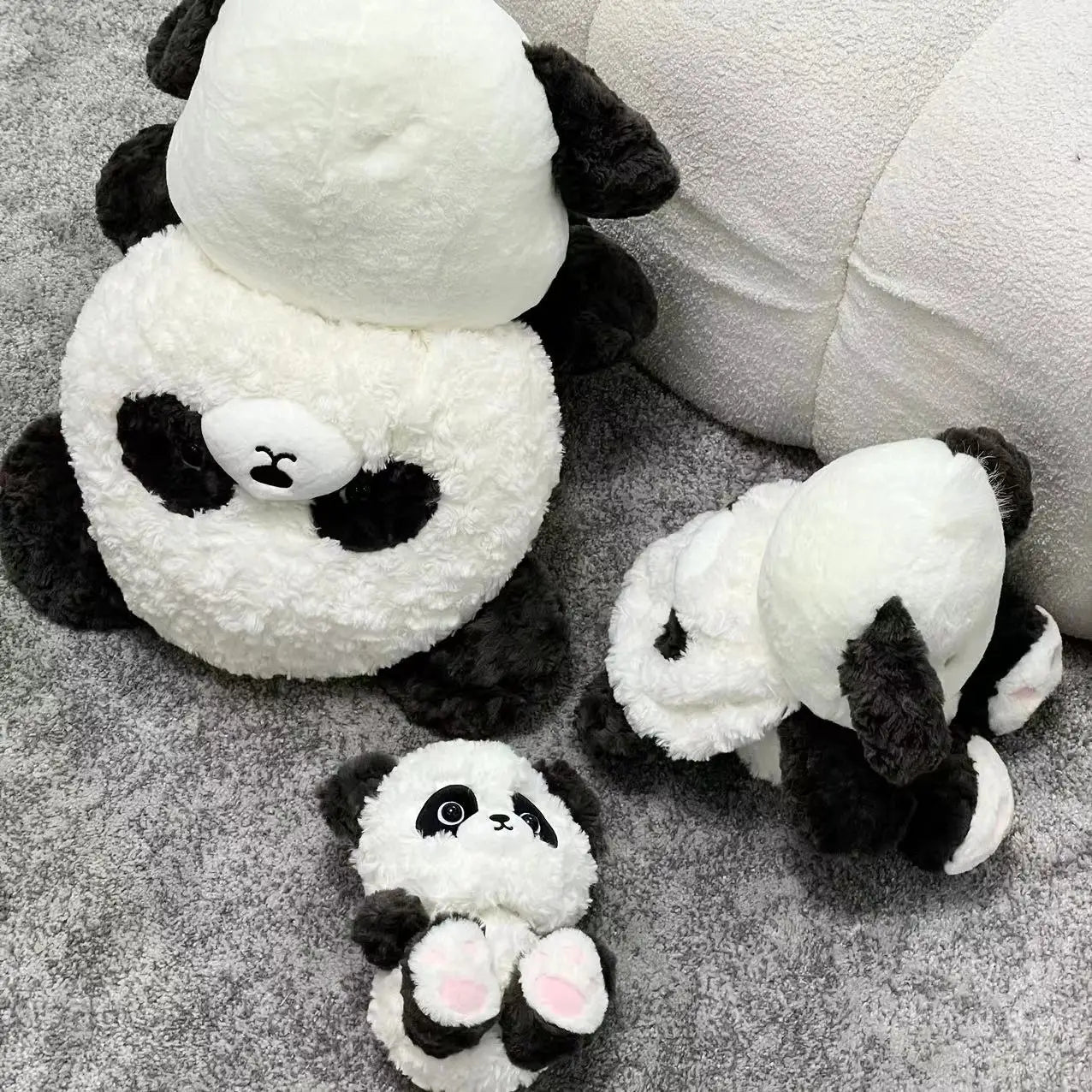 Lovely Black and White Pochacco Turn Into Panda Plush Toy Cute Stuffed Anime Cuddly Cartoon Doll Birthday Gifts Girl Child