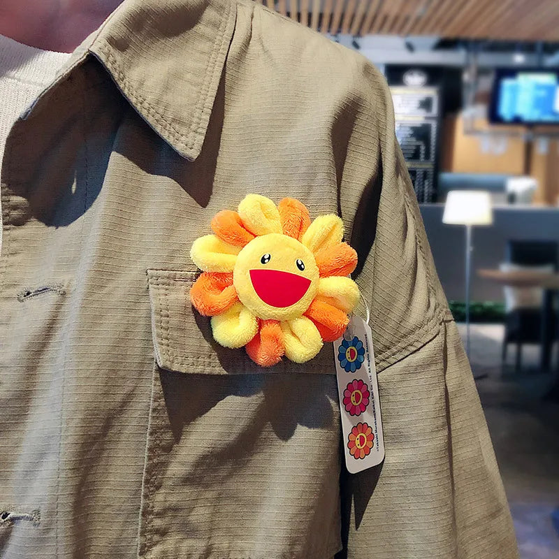 Sunflower brooch backpack pendant carry with you trendy toys anime merchandise birthday gifts holiday outfits Collection present