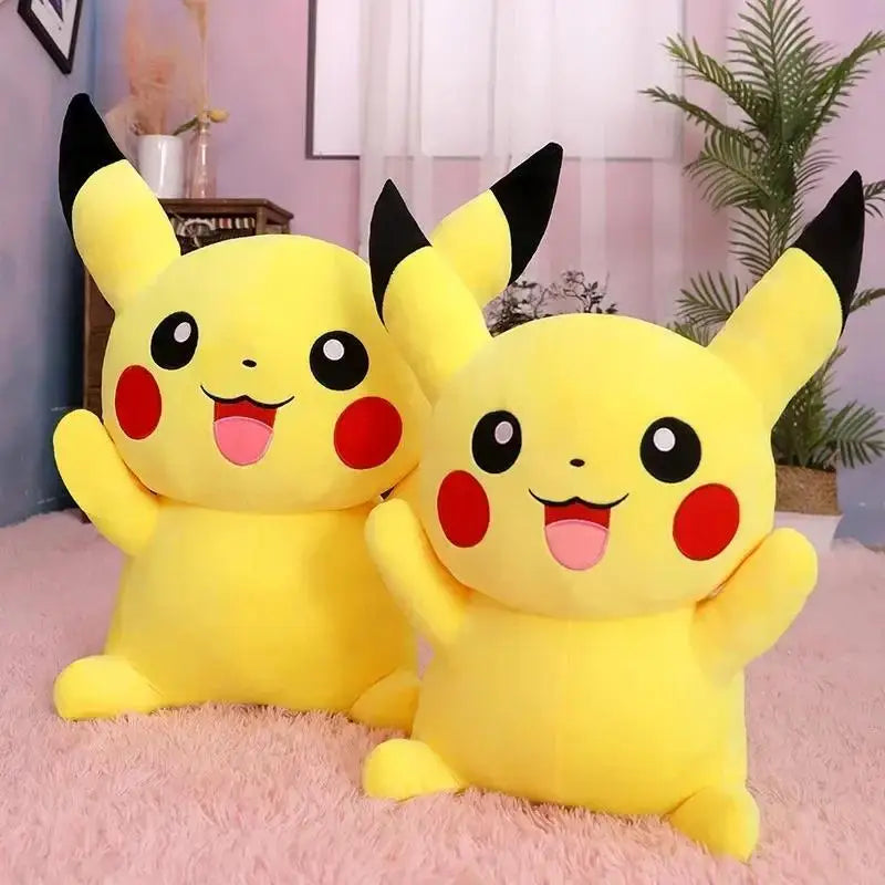 80cm Big Size Pokemon Pikachu Plush Doll Japanese Anime Cute and soft  Pikachu Children's accompany Collection Toys Gifts