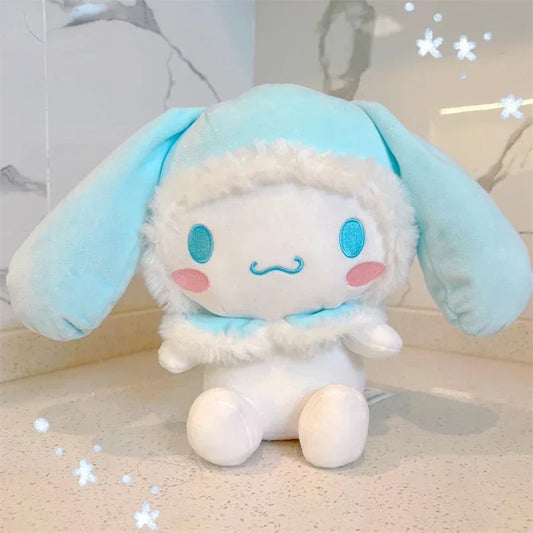 25cm Sanrio Cartoon Anime Peluche Cute Cinnamoroll Stuffed Animal Plush Doll Student Couple Kawaii Girl Gift Plushies