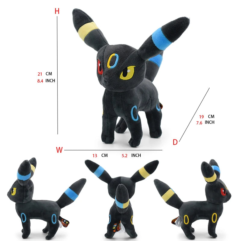 Pokemon Mimikyu Shiny Eevee Umbreon Flareon Jolteon Glaceon Vaporeon Sylveon Espeon Kawaii Stuffed Plush Toy Doll for Kids Gift