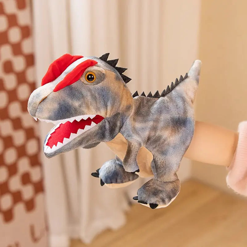 Stuffed Plush Dinosaur Toys Hand Finger Story Puppet Kawaii Dolls Educational Baby Toys Tyrannosaurus Rex Children Gift