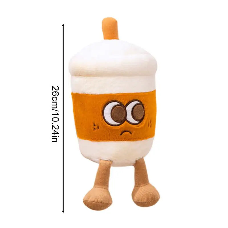 Tea Cup Plush Cute Coffee Cup Plush Collectible Bottle Plush Mug Plushies For Kids Boys & Girls Travel Companion