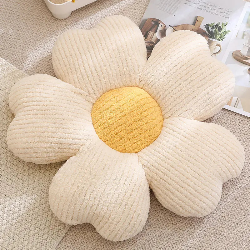 65cm Colorful Cherry Petal Plush Pillow Stuffed Plant Flower Plushie Cushion Girl's Living Bedroom Home Decorative Pillows