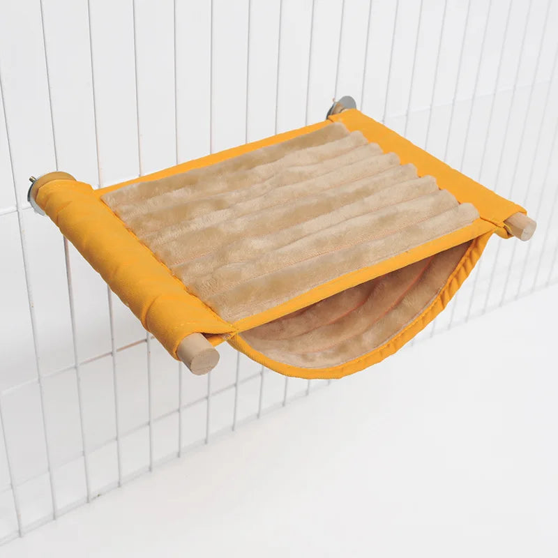 Parrot hammock, hamster nest, double-layer warm hanging nest, detachable and washable hanging peony bird shelter