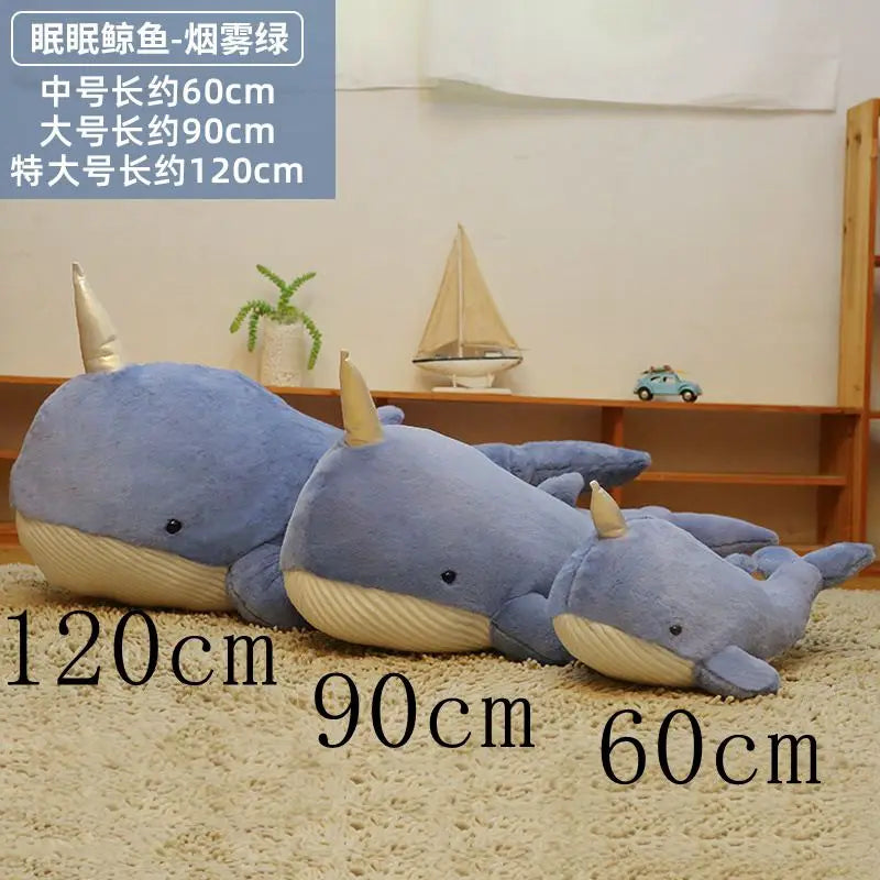 Hairy Huge Plush Shark Toy Soft Stuffed Whale Speelgoed Animal Reading Pillow for Birthday Gifts Cushion Doll Gift For Children