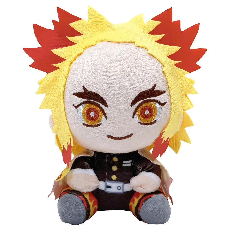 19cm Japan Anime Demon Slayer Akaza Rui Iguro Obanai Tanjirou Kamado Nezuko Agatsuma Zenitsu Plush Toys Doll Peluche Gift