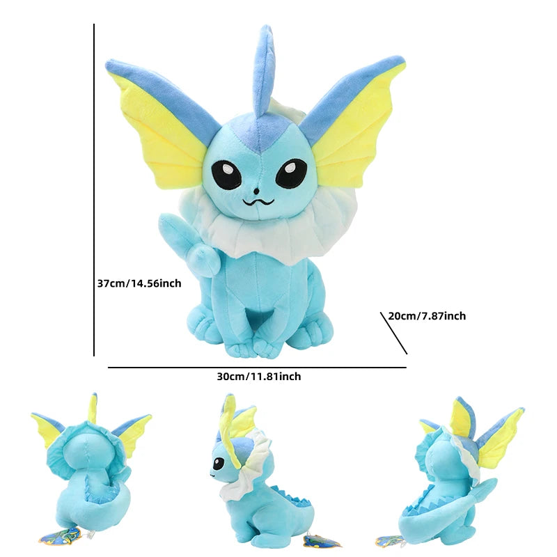 Bigger POKEMON Glaceon Plush Espeon Sylveon Leafeon Jolteon Eevee Vulpix Umbreon Stuffed Soft Toys Doll Cartoon Christmas Gifts