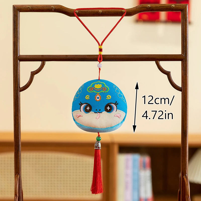 1PCS Chinese Style Festive Plush Lion Dance Tassel Pendant Luggage Hanging Decoration Bag Pendant Accessories