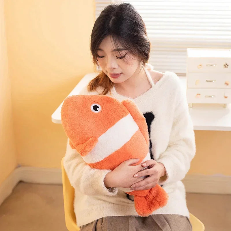 New Octopus Seals Clown Fish Plush Toy Soft Fish Stuffed Animals Cuddly Pillow Birthday Gift for Kid Ocean Party Home Decoration