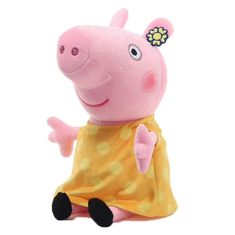 30cm 12'' Genuine Peppa Pig daddy mammy grandpa grandma dinosaur Teddy bear Peppa George Plush Toy Kids Birthday Christmas Gift